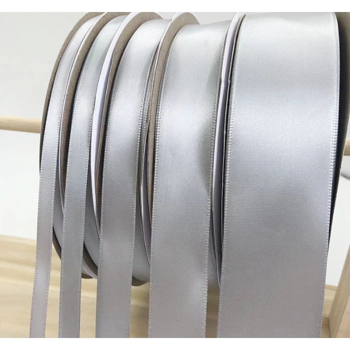 Light Gray | 5 Yards High Quality Satin Ribbon High Quality Single Face