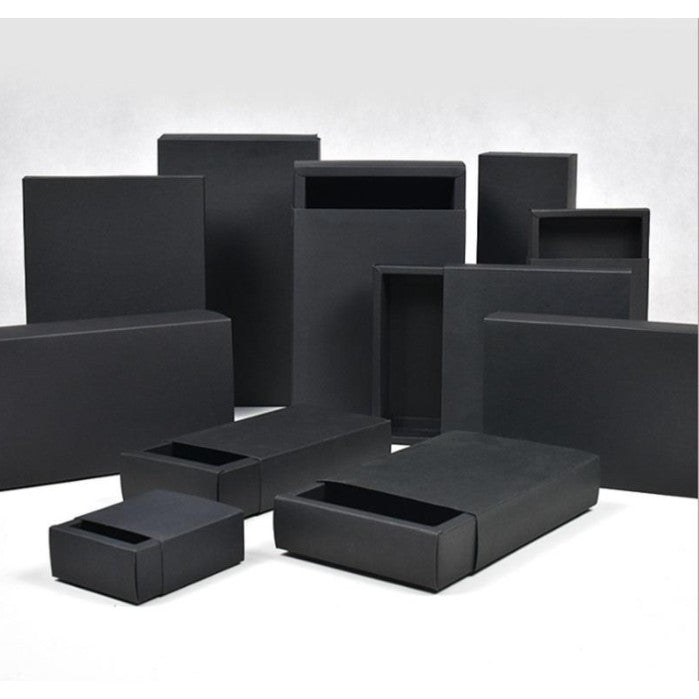 1pc | BIG (black) folding carton jewelry box gift | box square drawer box