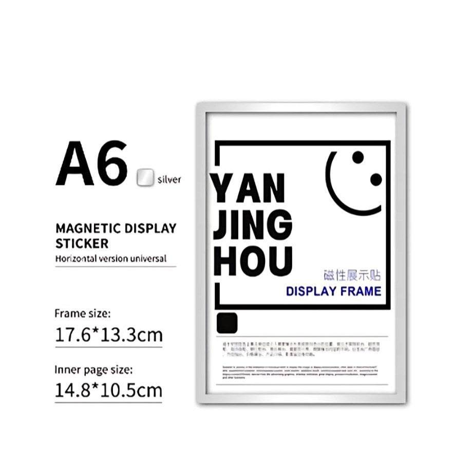 5pcs | Magnetic Photo Frames - DIY Wall Decor Photo Certificate Office Sticker Wall Frame