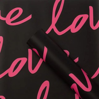 20pcs Love Floral Bouquet Wrapping Paper - Waterproof, Perfect for Romantic Gift Wrapping