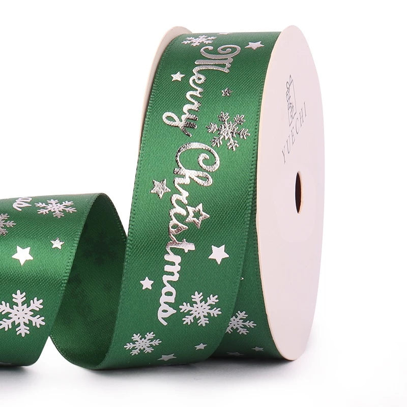 25yards 2.5cm decoration Christmas ribbon gift box gift packaging ribbon cake baking bow
