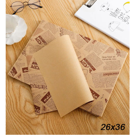(100pcs) Wax Paper Burger Sandwich Cake Roll Wrapping Paper Greaseproof Liner Paper Food Tray Paper