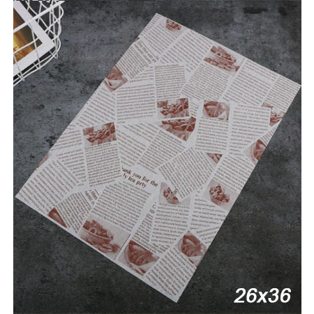 (100pcs) Wax Paper Burger Sandwich Cake Roll Wrapping Paper Greaseproof Liner Paper Food Tray Paper