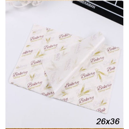 (100pcs) Wax Paper Burger Sandwich Cake Roll Wrapping Paper Greaseproof Liner Paper Food Tray Paper