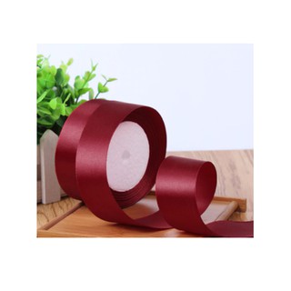 (25 yards/roll) 5cm Satin Ribbon Wholesale Gift Packing Christmas decoration diy Ribbons roll fabric