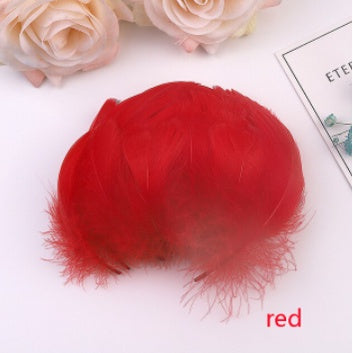 (100pcs) Feather Home Crafts Goose Transparent Bobo Ball Filler Natural