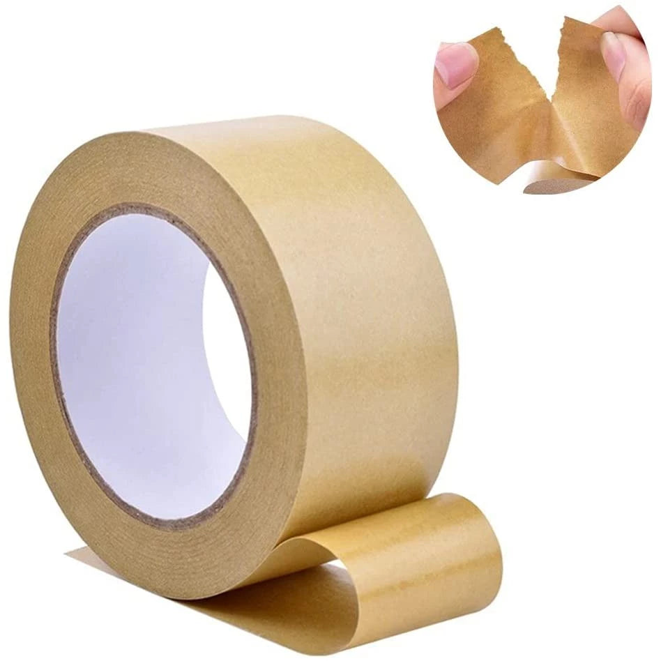 Eco-Friendly White/Kraft Paper Tape Brown paper Tape