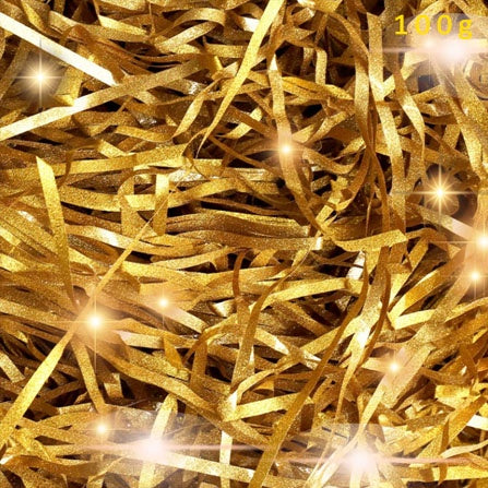 GLITTER Shredded Paper | Colorful Paper Gift Packaging | Paper Fillers Crinkled 20/100 grams