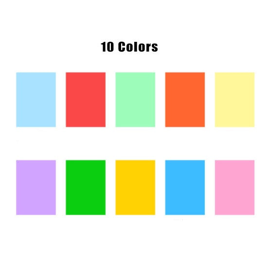 100 PCS Colored Paper “A4 Size” Stationary School Supplies