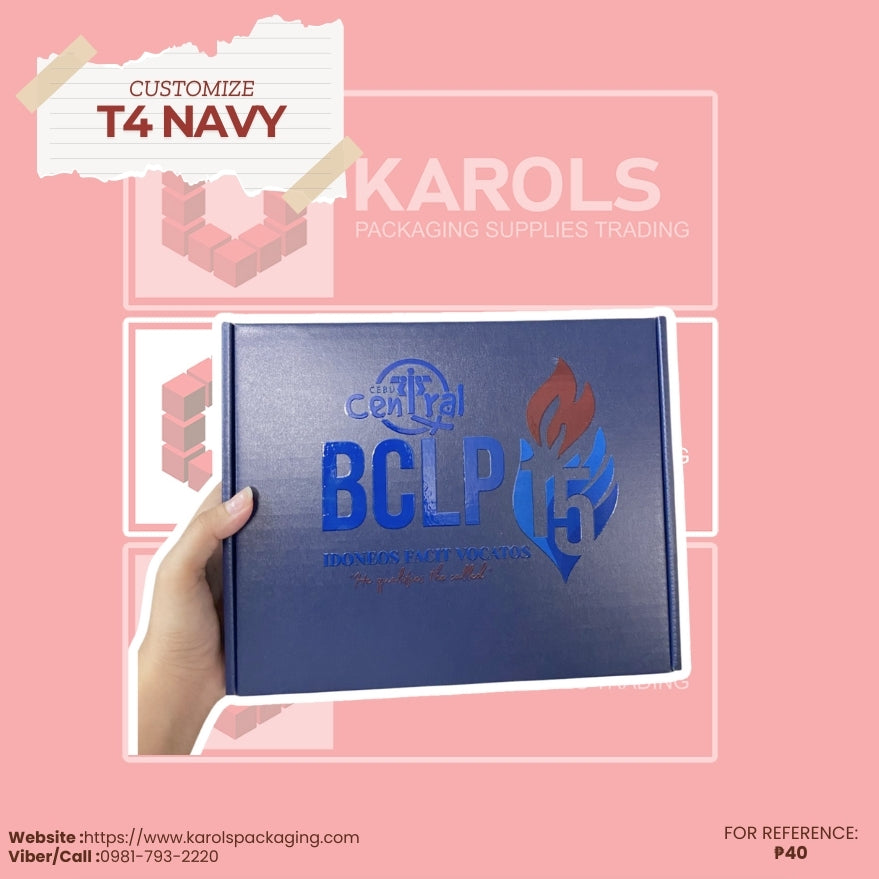 Customize T4 Navy w/ print – KAROLS