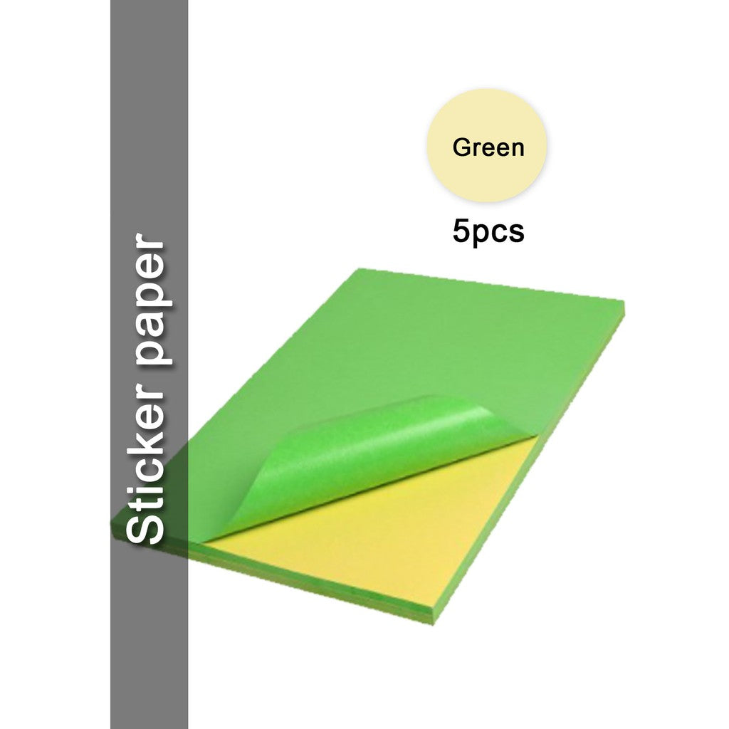 (5 | 10 pcs) Printable Inject Sticker paper Matte, Glossy & Kraft A4 | |A4 Sticker Paper