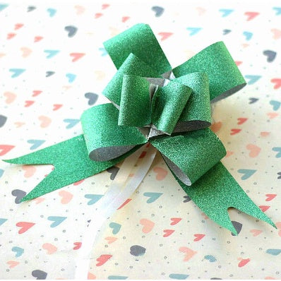 10pcs hand-pulled bows Ribbon gift & wrapping flower ribbon bow glitter coated Ribbon