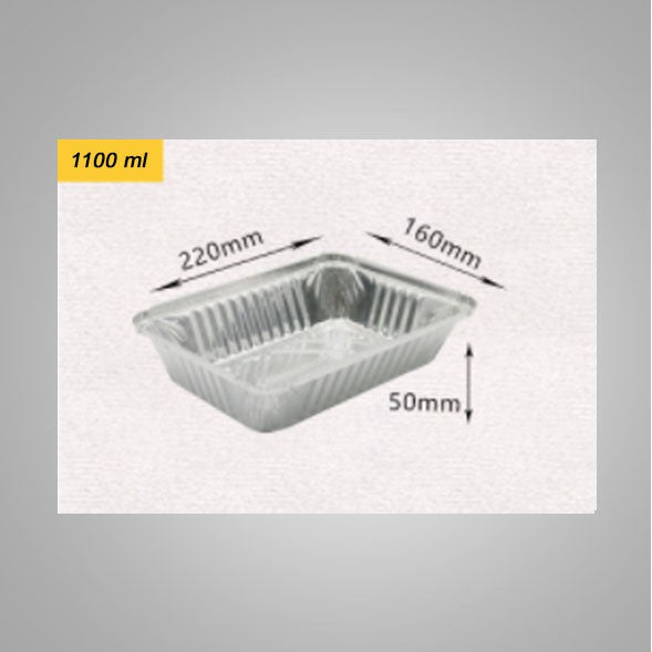 10pcs Aluminum food Trays with Lid disposable lunch box food container Aluminum tray