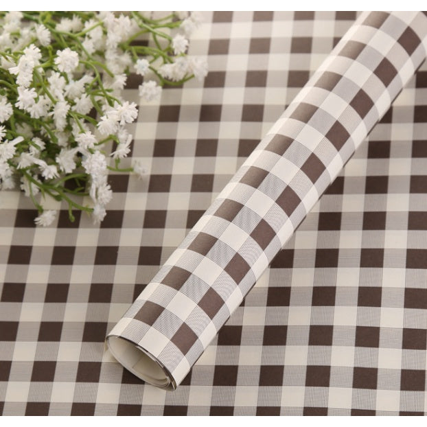 (5pcs) Checkered gift wrapping paper retro nostalgic elegant size birthday Wrapping paper