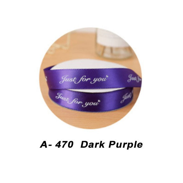 (45 Yards) 1cm 2.5cm Colorful just for you Ribbon Roll Gift Flower Wrapping Decorations II