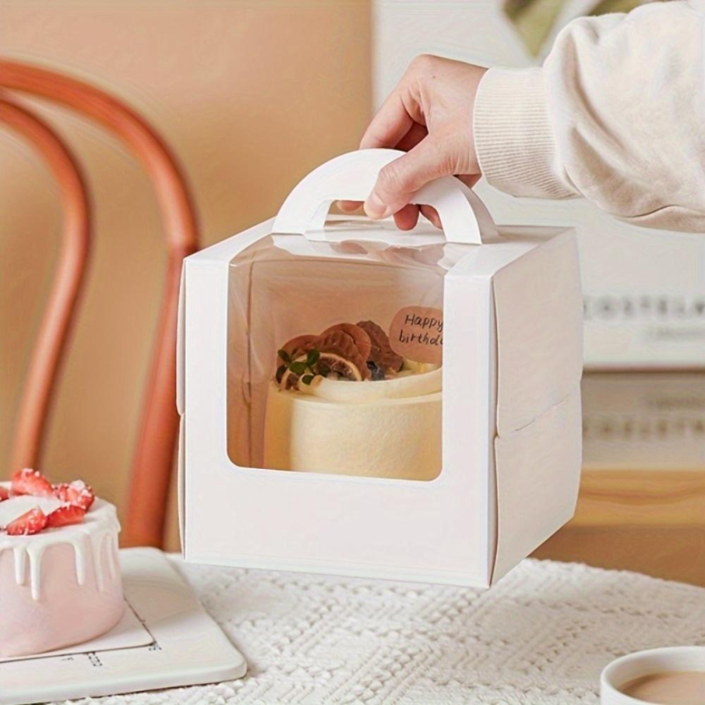 5pcs | Premium Sturdy Cake Box with handle and window (Cake Board Not Included)
