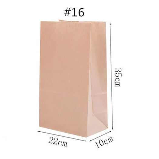 Brown Paper Bag by 50Pcs. Per pack| Gift Wrapping Paper Bag Kraft Paper Wrapping Bag 55gsm
