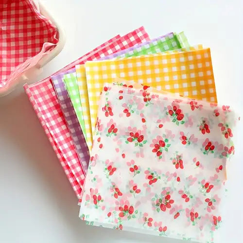 50 Sheets Packaging Pad Paper Bento Cake Box Hamburger Oil-proof Baking Tool 18*18cm