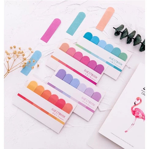 Gradient Color Sticky Notes Self-Adhesive Novelty Mini Memo Pad Label Sticky Notes