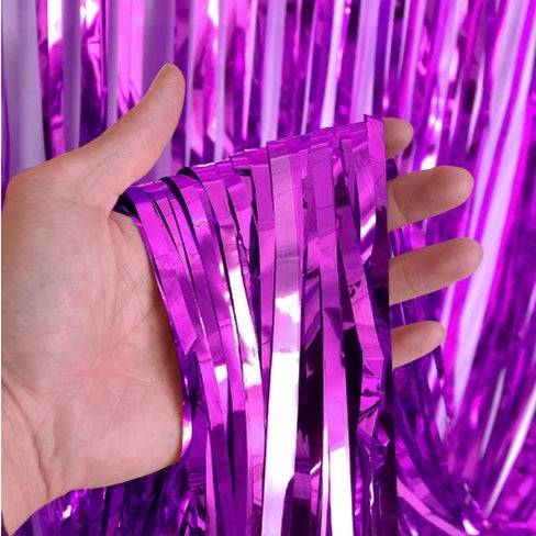 (2 Meters) Rain Silk Foil Curtain Tinsel Curtain Party Supplies Birthday Decor