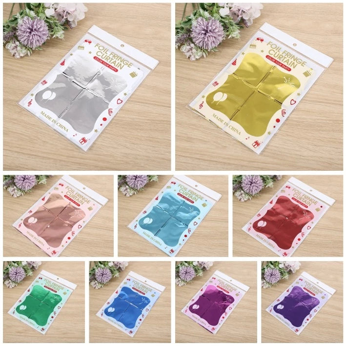(2 METERS) SQUARE foil curtain party needs birthday decor party decorations foil curtain