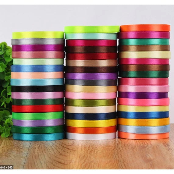 (25 yards/roll) 1cm Satin Ribbon Wholesale Gift Packing Christmas decorationRibbons roll fabric