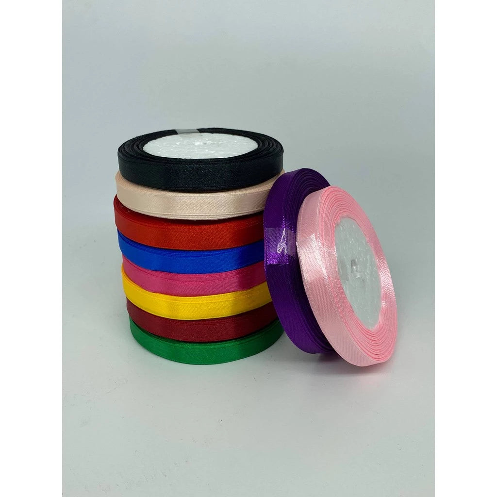 (25 yards/roll) 1cm Satin Ribbon Wholesale Gift Packing Christmas decorationRibbons roll fabric
