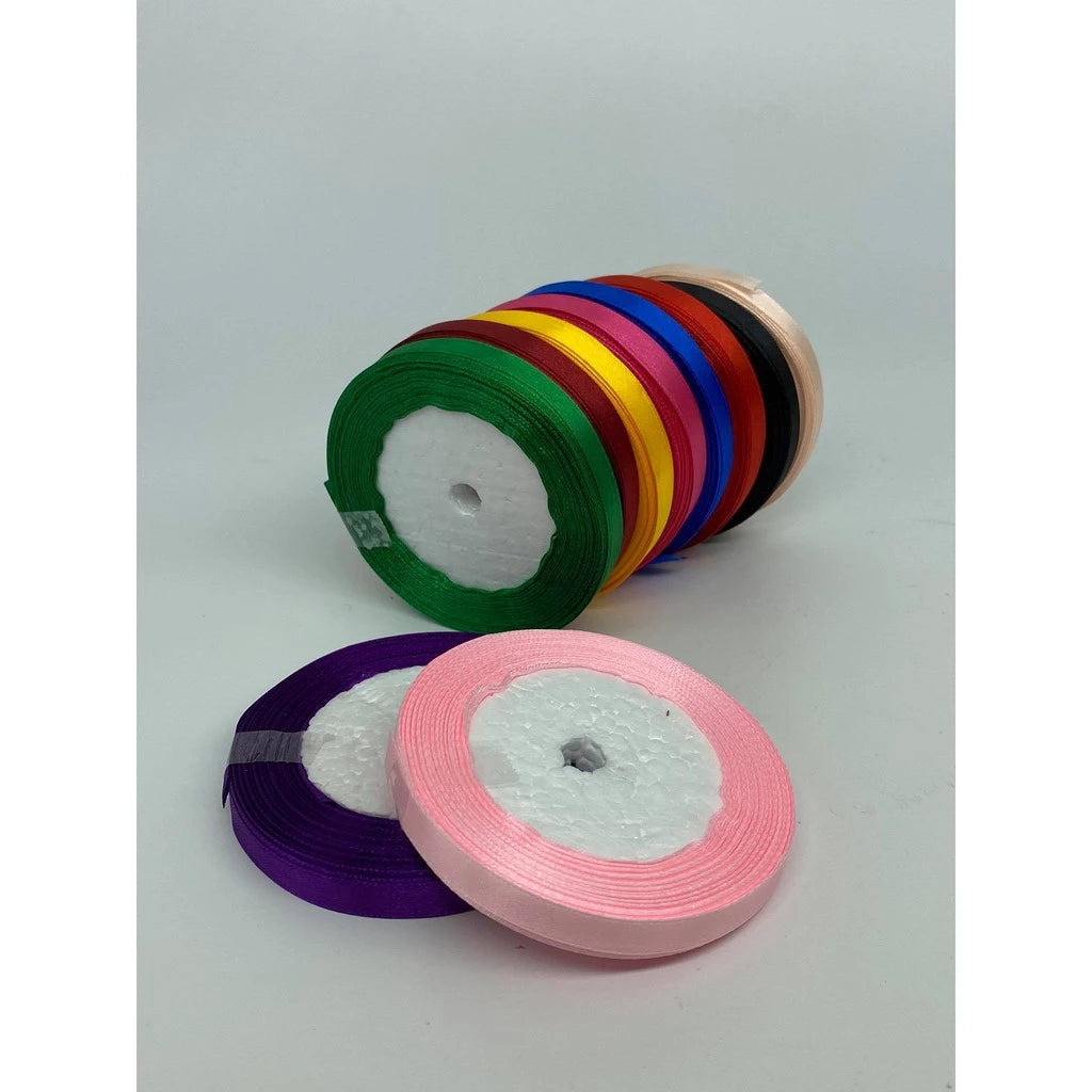 (25 yards/roll) 1cm Satin Ribbon Wholesale Gift Packing Christmas decorationRibbons roll fabric