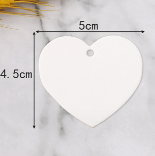 100PCS Gold Stamping Paper Gift Tags Black, White Hang Label Decor Wedding Gift Tags