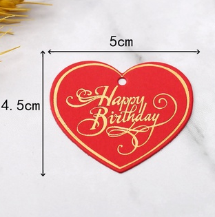 100PCS Gold Stamping Paper Gift Tags Black, White Hang Label Decor Wedding Gift Tags