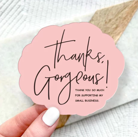 30pcs Flower Shaped Thank You Card Gift Decorations Suitable For Small Businesses