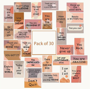30pcs Motivational Cards Small Encouragement Inspirational Business card