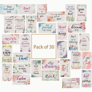 30pcs Motivational Cards Small Encouragement Inspirational Business card