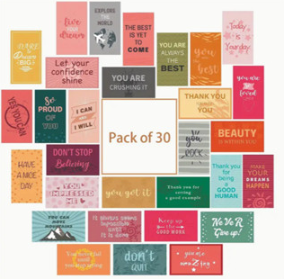 30pcs Motivational Cards Small Encouragement Inspirational Business card