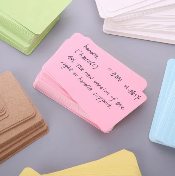 (100pcs) boxed Greeting cardboard message cardboard word card business card