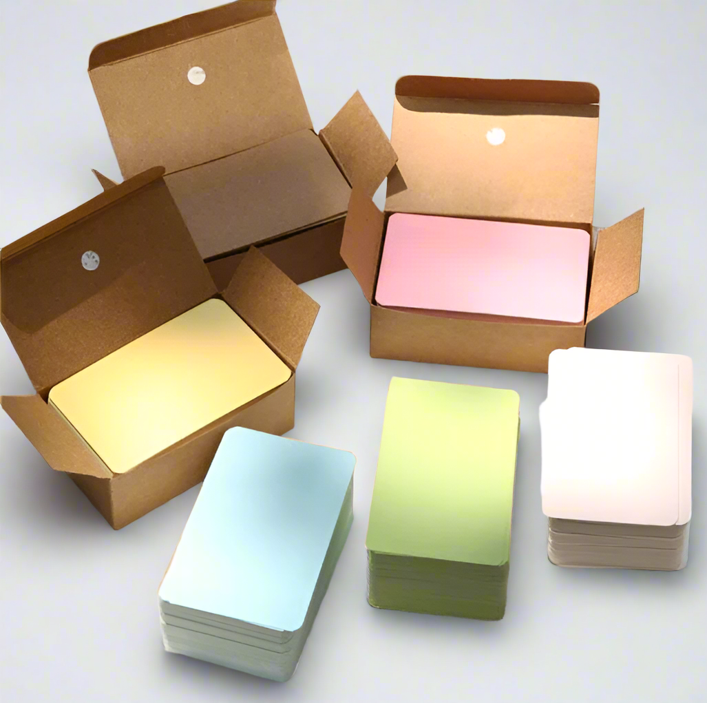 (100pcs) boxed Greeting cardboard message cardboard word card business card
