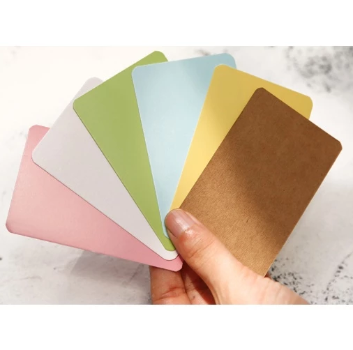 (100pcs) boxed Greeting cardboard message cardboard word card business card