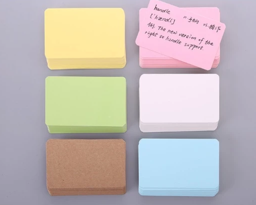 (100pcs) boxed Greeting cardboard message cardboard word card business card