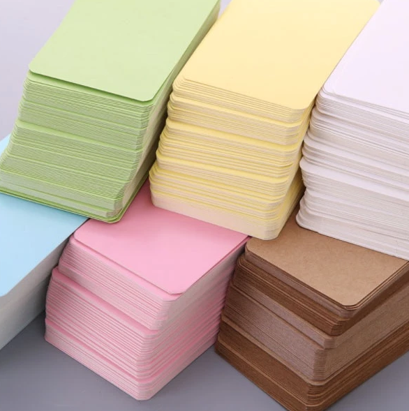 (100pcs) boxed Greeting cardboard message cardboard word card business card