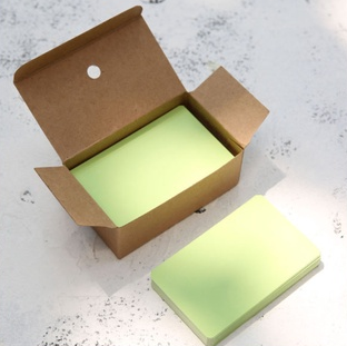(100pcs) boxed Greeting cardboard message cardboard word card business card