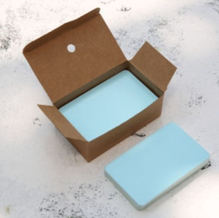 (100pcs) boxed Greeting cardboard message cardboard word card business card