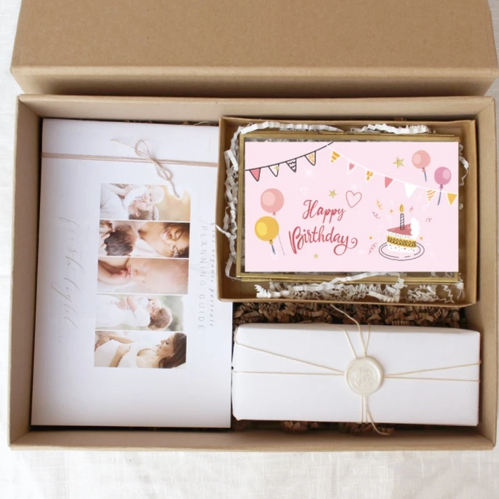 30 Pcs/pack happy Birthday card pink Birthday party Message card 9x5.4 cm card
