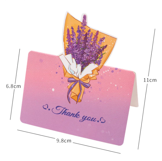 Bouquet Flower Creative Greeting Card Three-Dimensional Valentine's Day Mothers day card