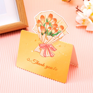 Bouquet Flower Creative Greeting Card Three-Dimensional Valentine's Day Mothers day card