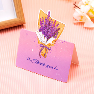 Bouquet Flower Creative Greeting Card Three-Dimensional Valentine's Day Mothers day card