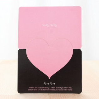 Heart Greeting Cards Valentine's Day Love Wish Message Card Wedding Mother's Day Events etc