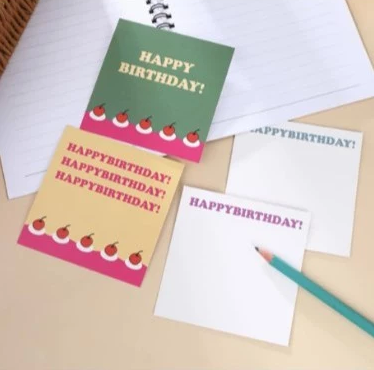 Assorted Birthday Greeting Cards - Random Unique Designs for Birthdays, Heartfelt Messages