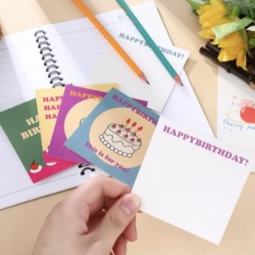 Assorted Birthday Greeting Cards - Random Unique Designs for Birthdays, Heartfelt Messages