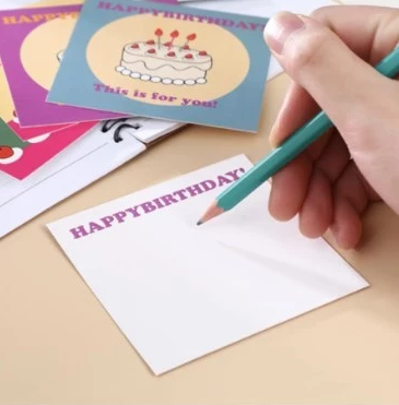 Assorted Birthday Greeting Cards - Random Unique Designs for Birthdays, Heartfelt Messages