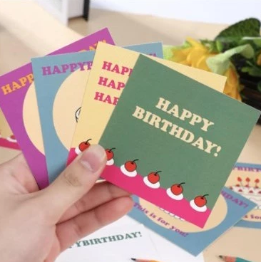 Assorted Birthday Greeting Cards - Random Unique Designs for Birthdays, Heartfelt Messages